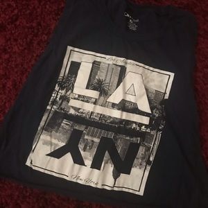 Dark Blue LA/NY tank